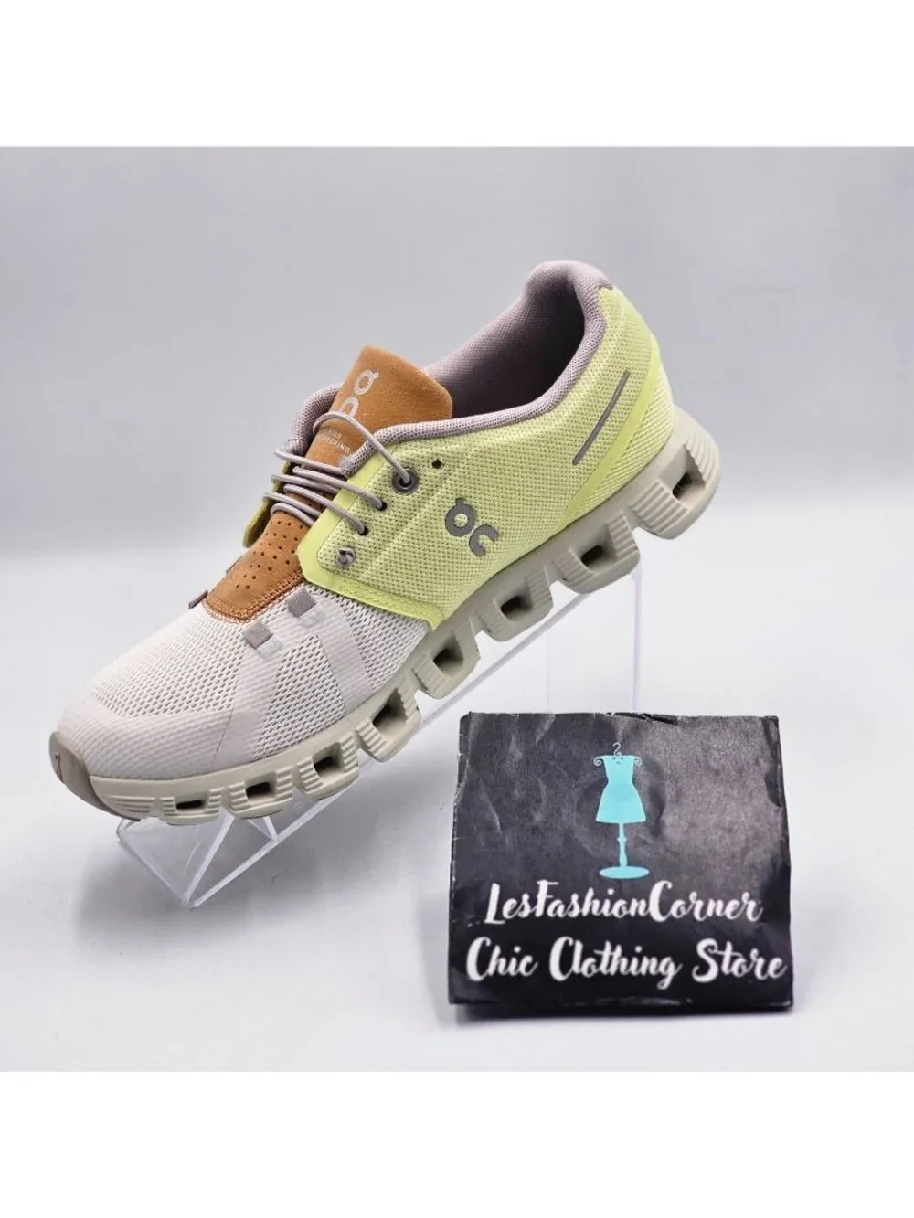 On Cloud 5 Women's Hay/Ice Colorway Lightweight  Running Sneakers  Size 9 3351 - Picture 16 of 16